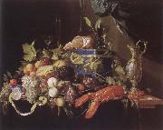 IL Pensionante del saraceni Muse ice national style life with fruits and lobster oil painting reproduction